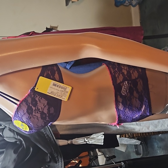 Tango Purple Lace Bra & Panties Set - Picture 5 of 9